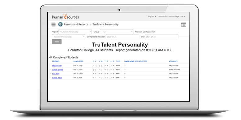 TruTalent - Personality